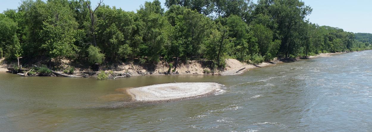 Iowa River by Coralville Landing